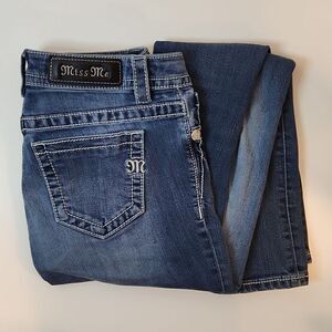 Miss Me Mid Rise Skinny Denim Jeans Medium Wash Women's Sz 27 EUC NICE!